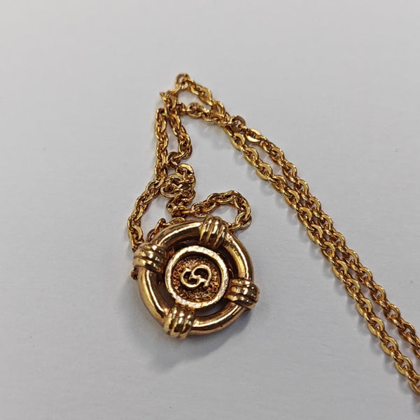 Petit CD Metal Gold Necklace
