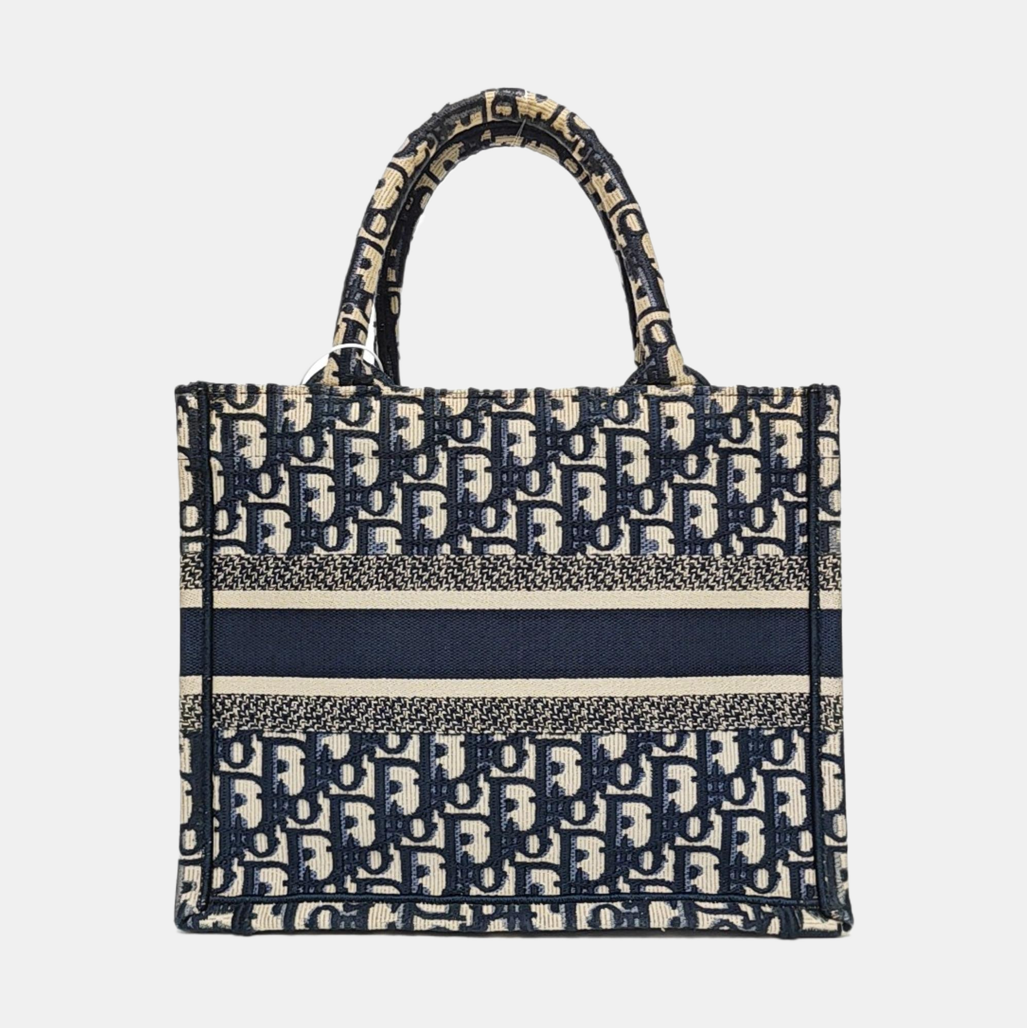 Book Tote Small Oblique Canvas Blue
