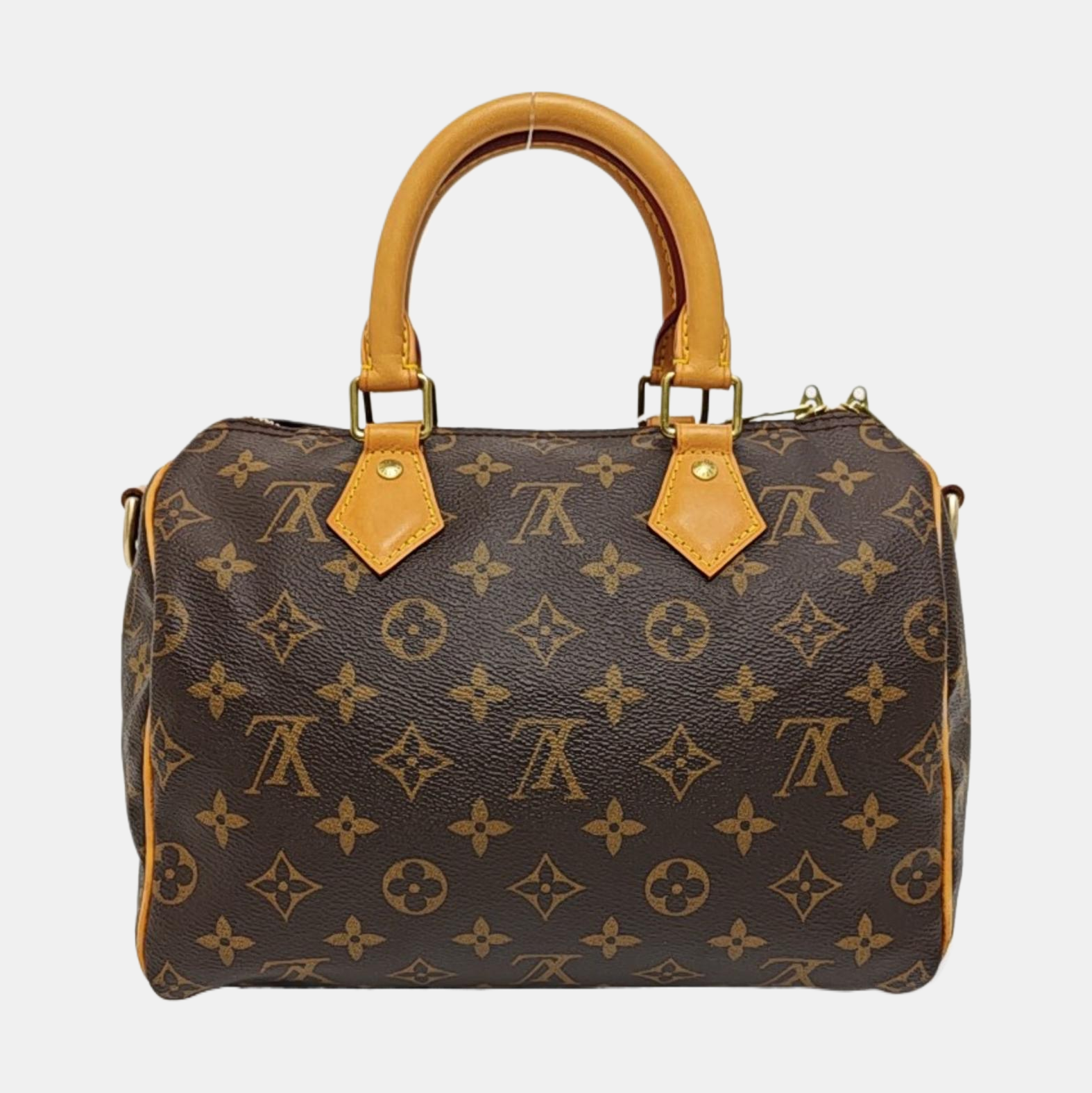 SPEEDY 25 Monogram Coated Canvas Brown