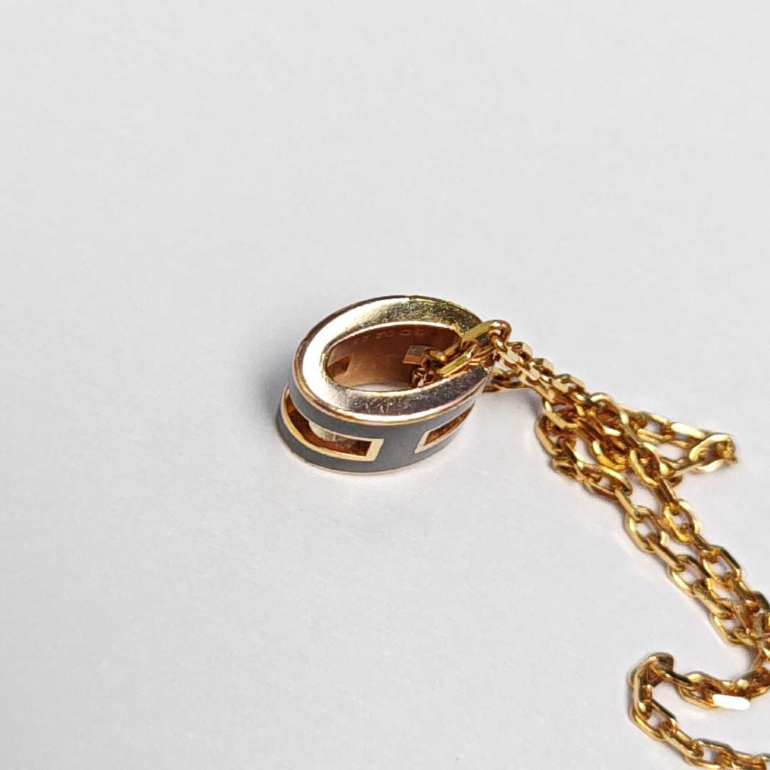 Pop H Metal Gold Necklace