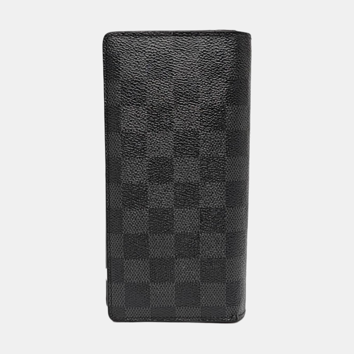 BRAZZA Damier Graphite Coated Canvas Gray Wallet