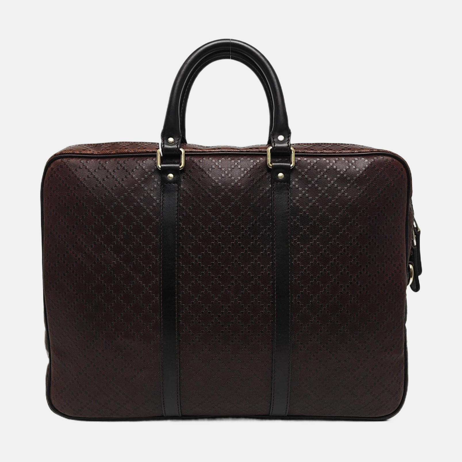 Calfskin Top Handle Bag Brown