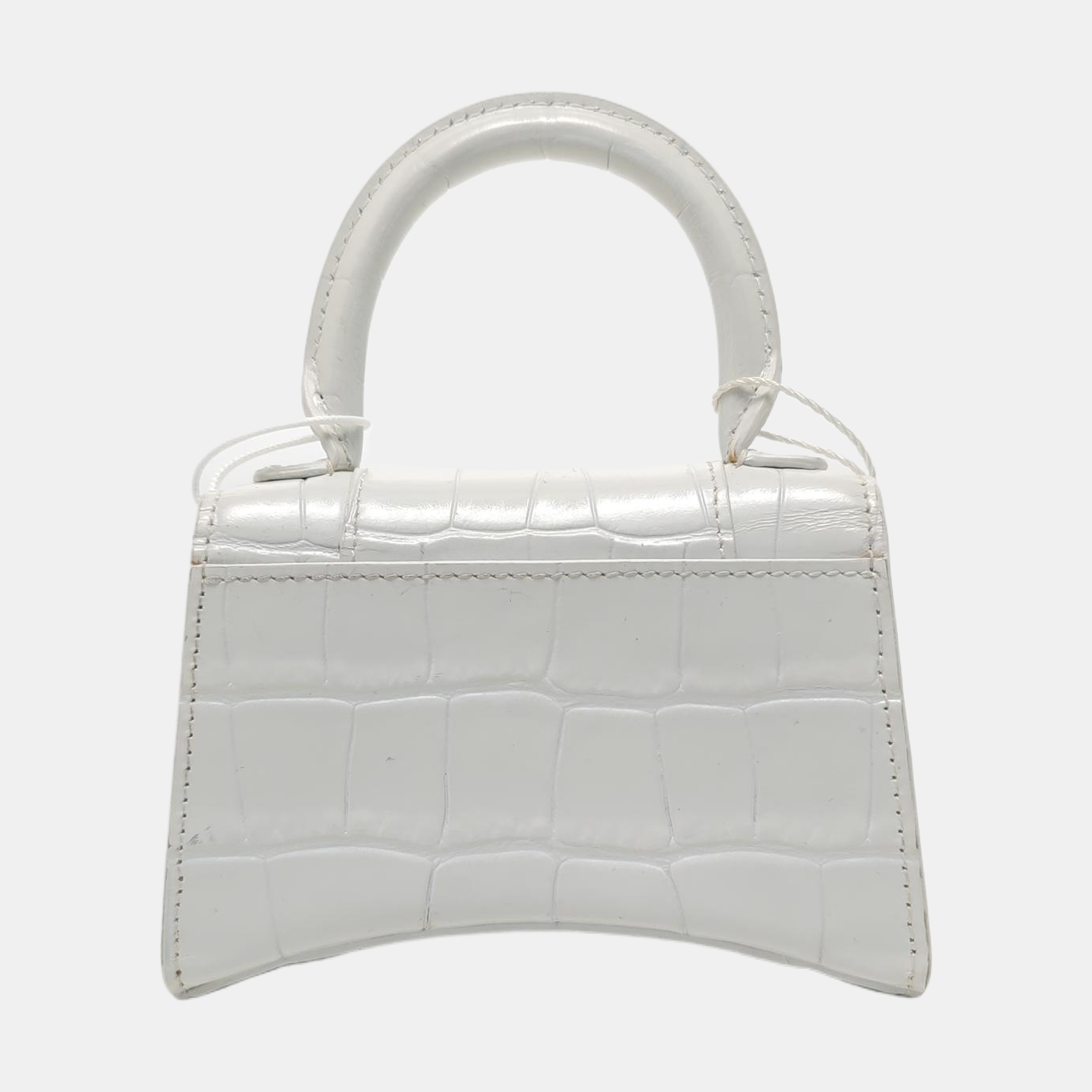 Hourglass Mini Calfskin White