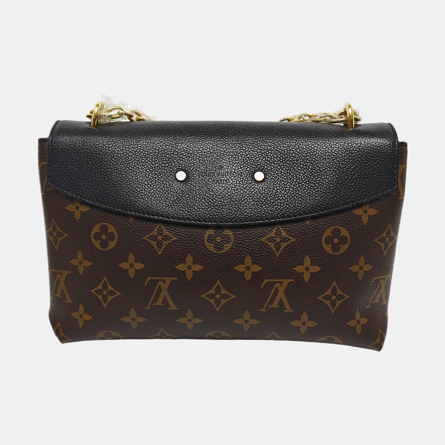 SAINT PLACIDE Monogram Coated Canvas Black