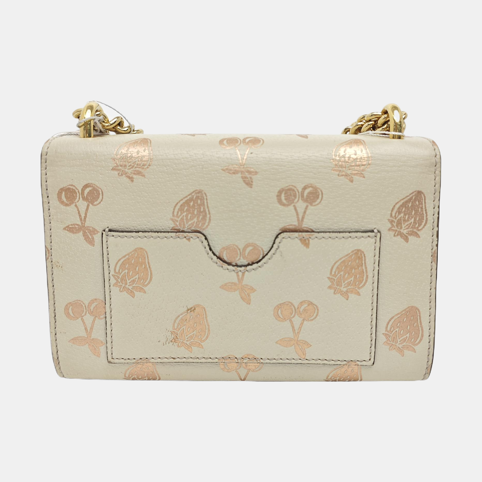 Padlock Small Calfskin White