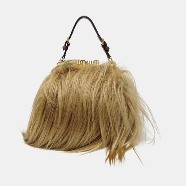 Special Material Shoulder Bag Brown