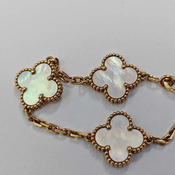 Vintage Alhambra 18k Gold Bracelet