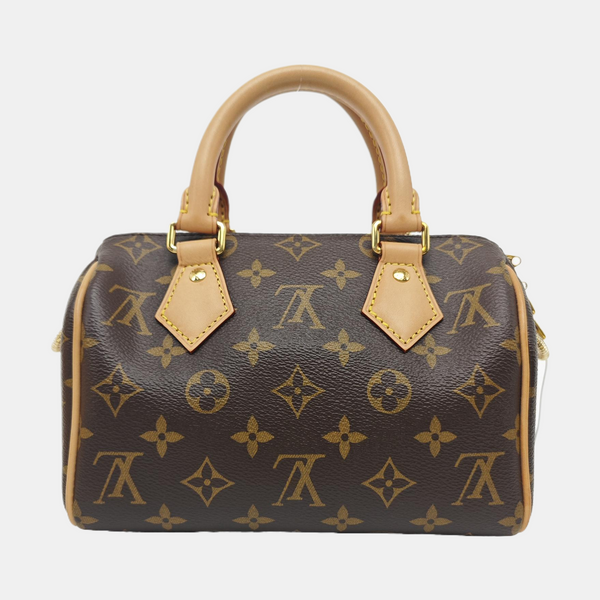 SPEEDY 20 Monogram Coated Canvas Brown