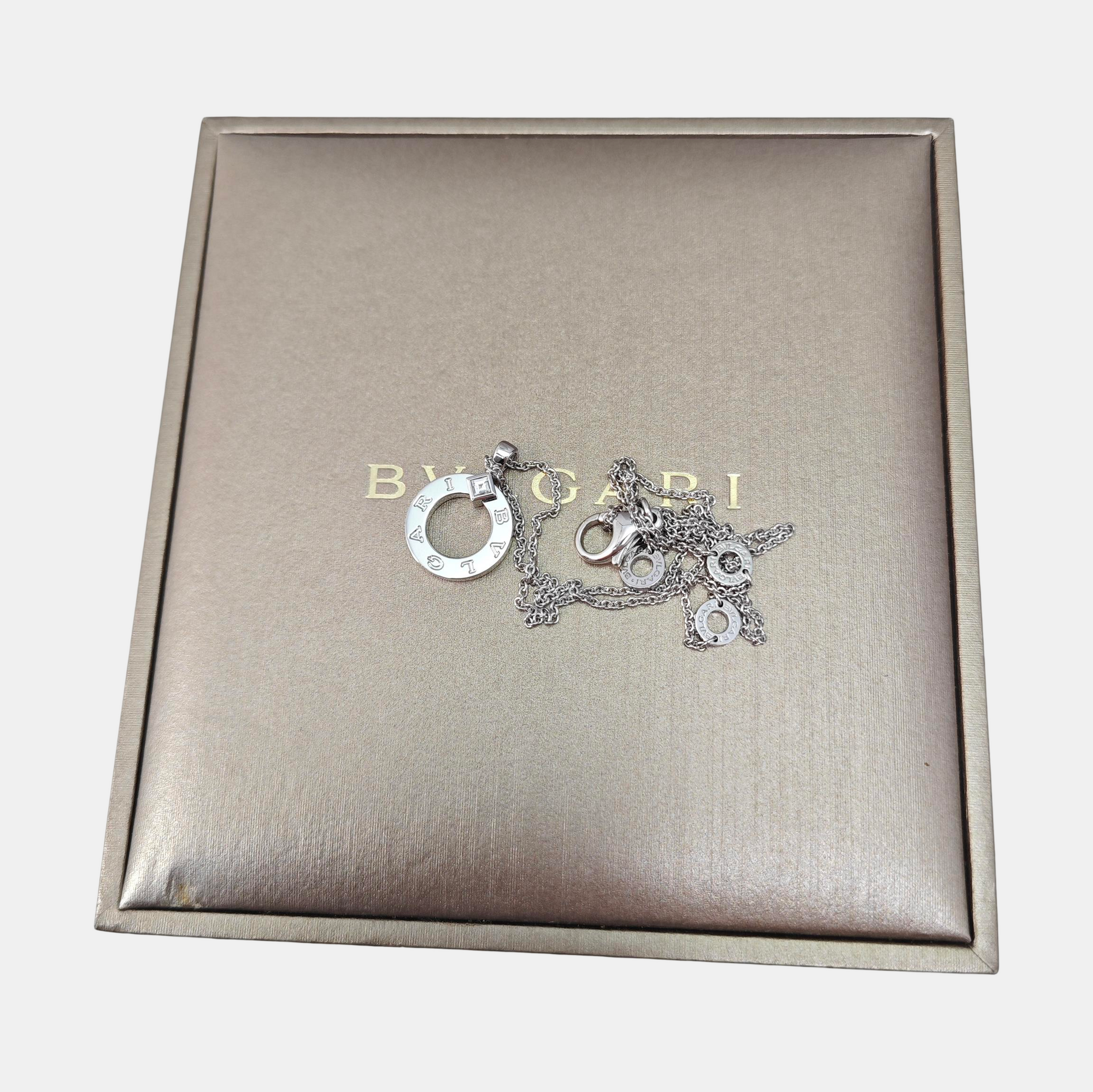 BVLGARI BVLGARI 18k White Gold Silver Necklace