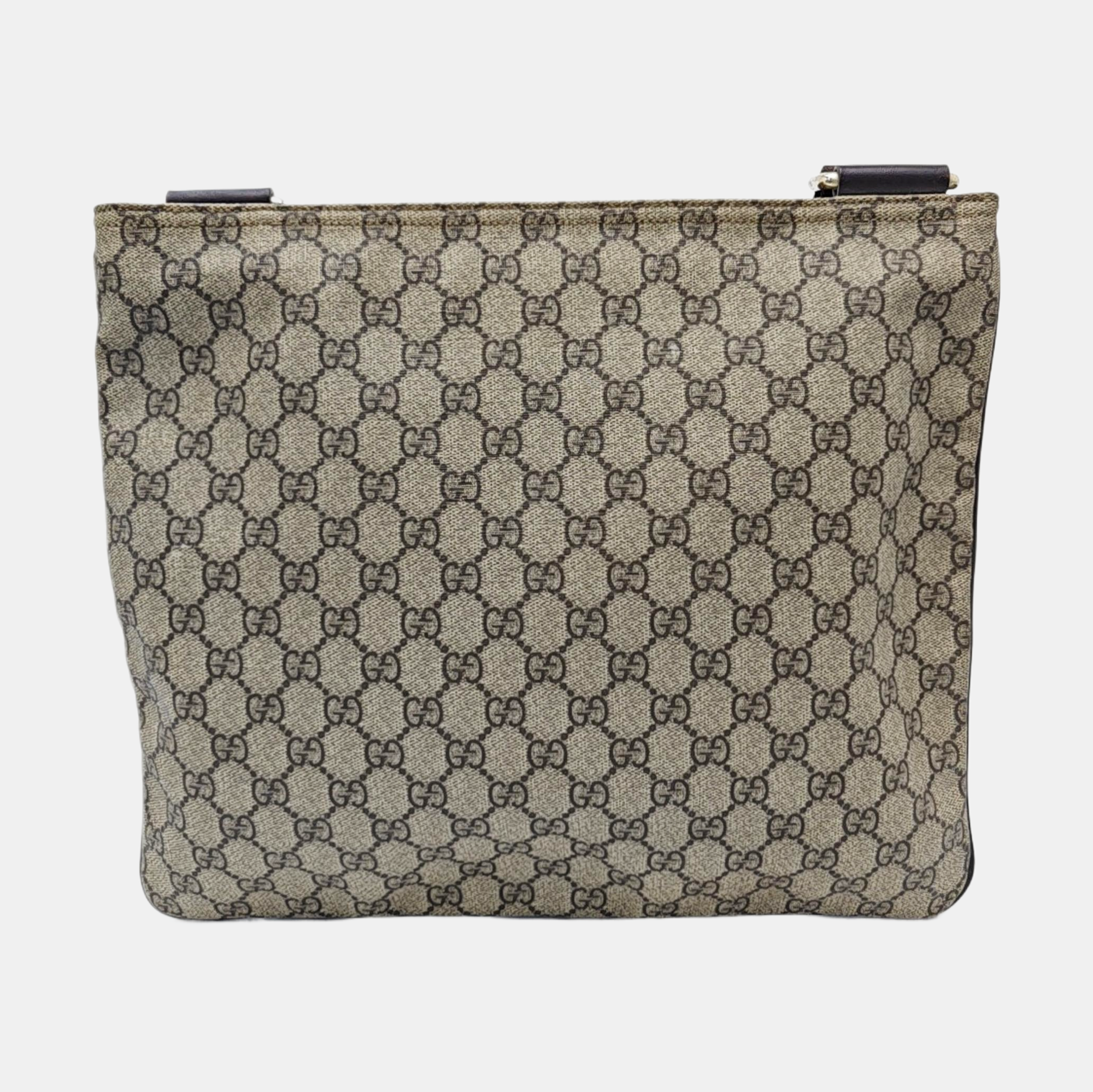 Monogram Coated Canvas Shoulder Bag Beige