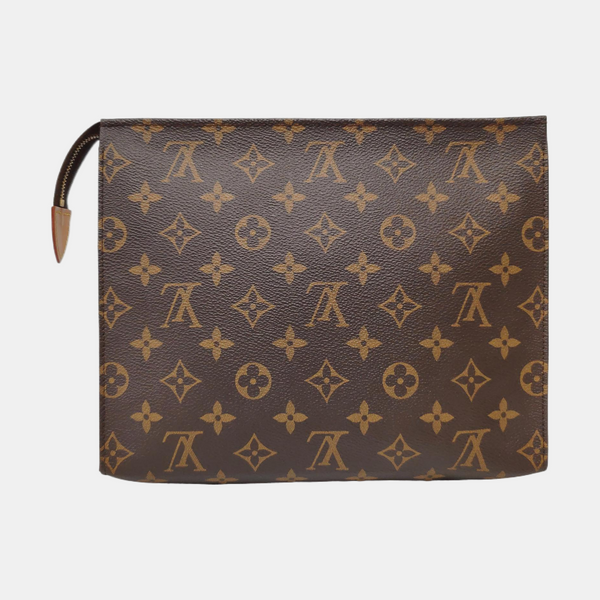 TOILET POCKET 26 Monogram Coated Canvas Brown