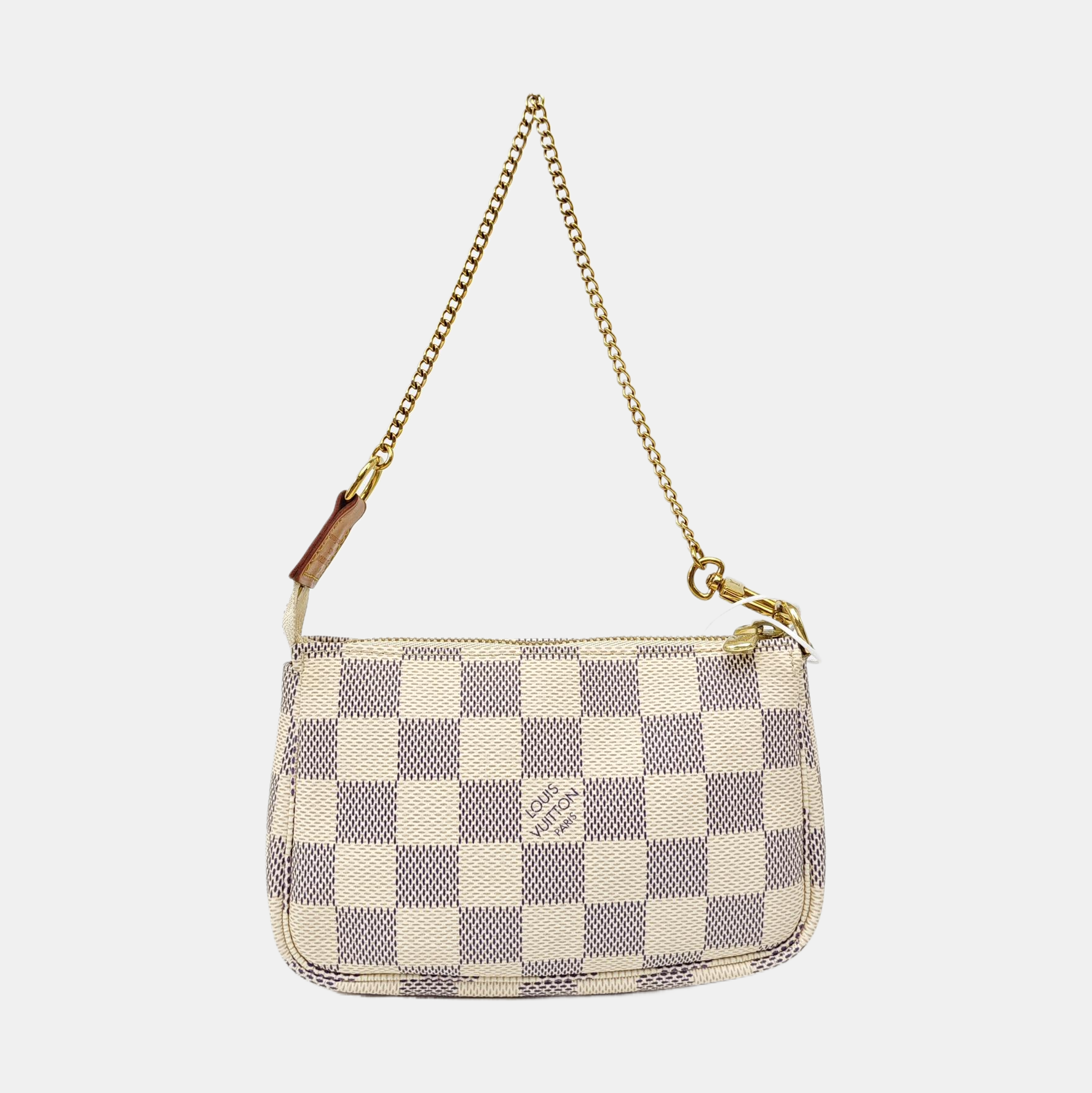 ACCESSOIRES Mini Damier Azur Coated Canvas White