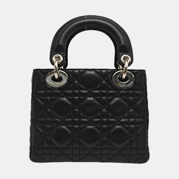 Lady Dior Mini Cannage Lambskin Black