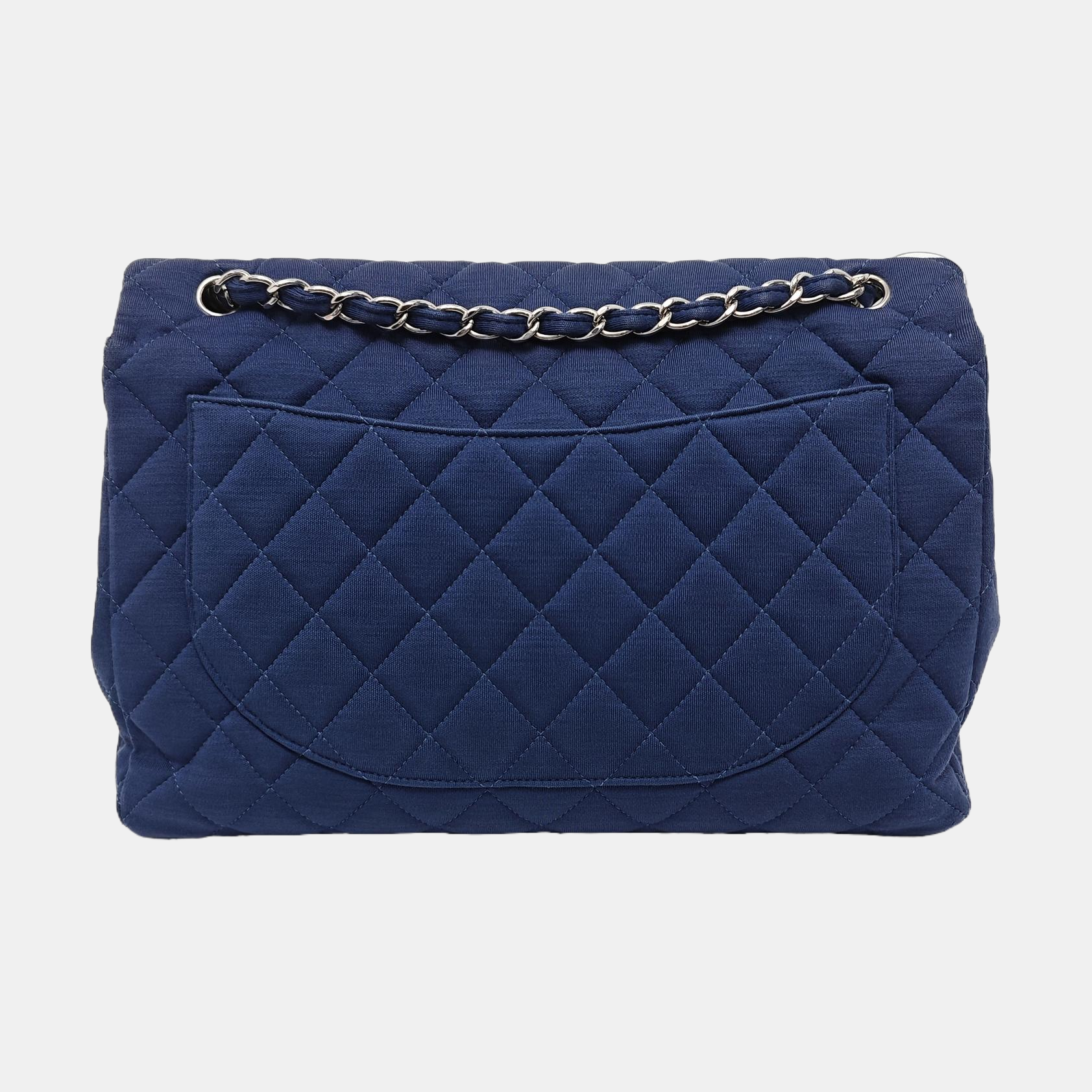CLASSIC FLAP Jumbo Quilted Fabric Blue