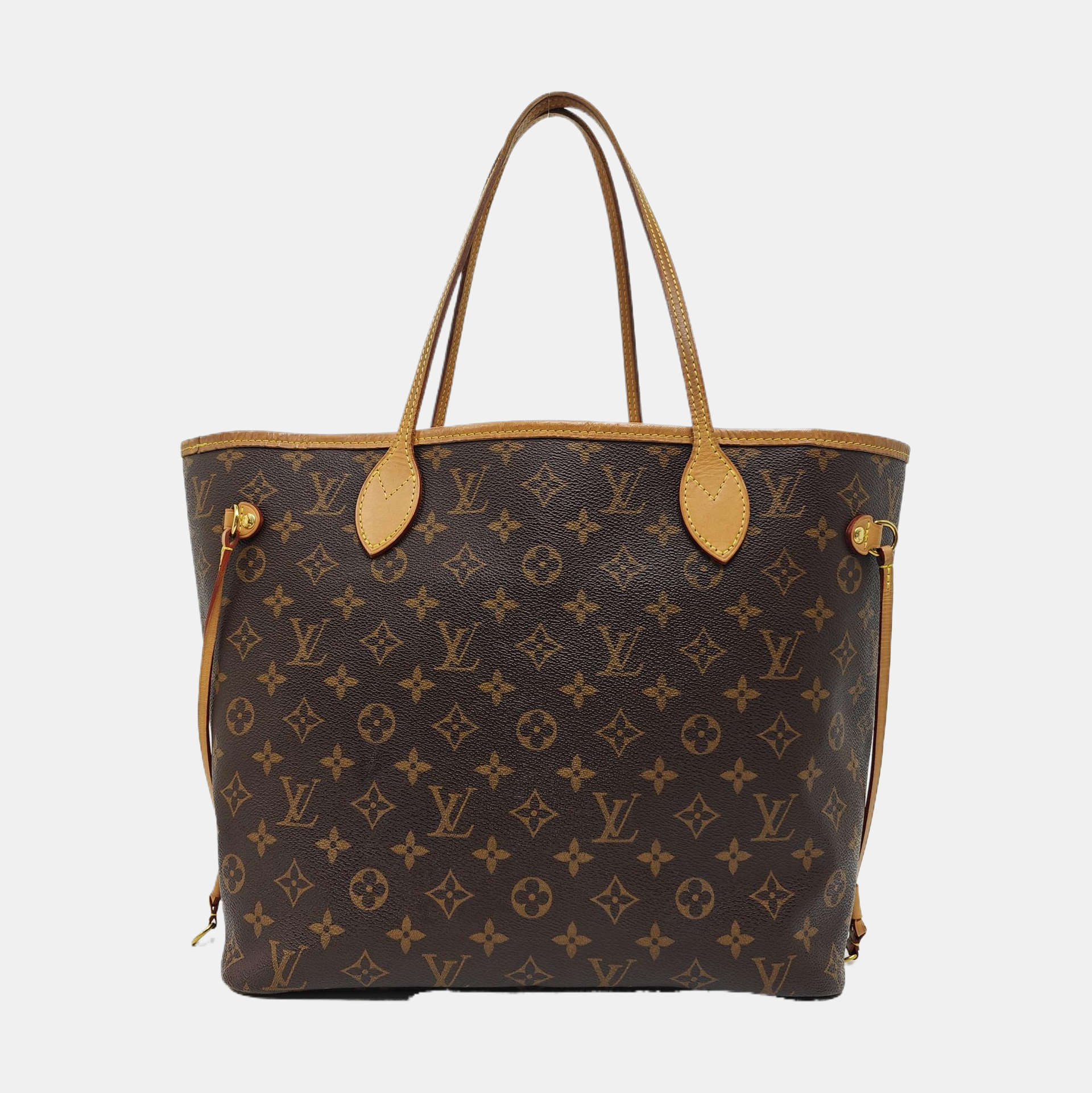 NEVERFULL MM Monogram Coated Canvas Brown