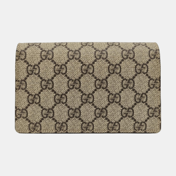 Dionysus Super Mini Monogram Coated Canvas Beige