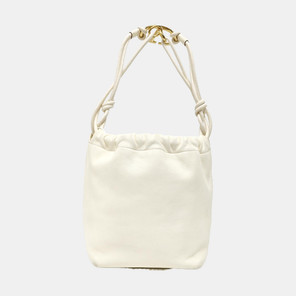 Lambskin Bucket Bag White