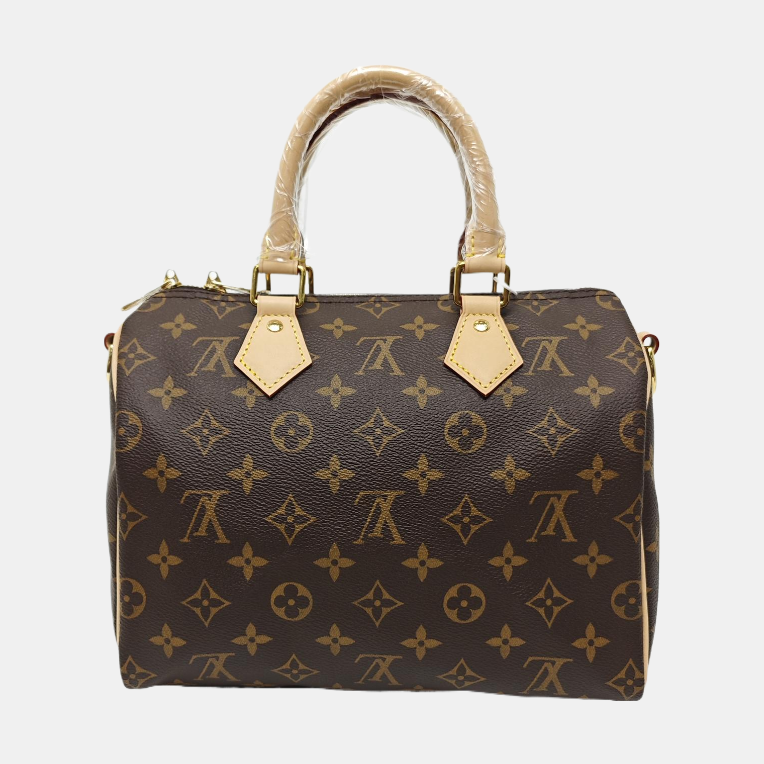 SPEEDY 25 Monogram Coated Canvas Brown