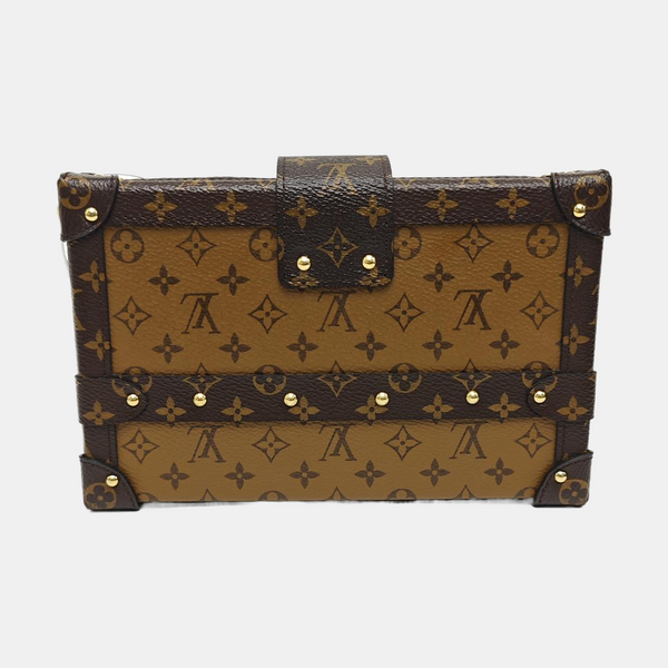 PETITE MALLE Monogram Coated Canvas Brown