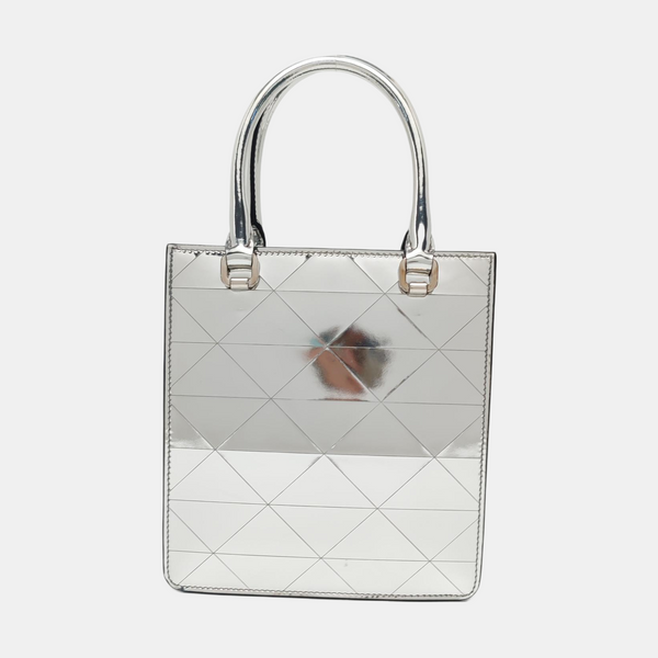 Panier Small Patent Leather Silver