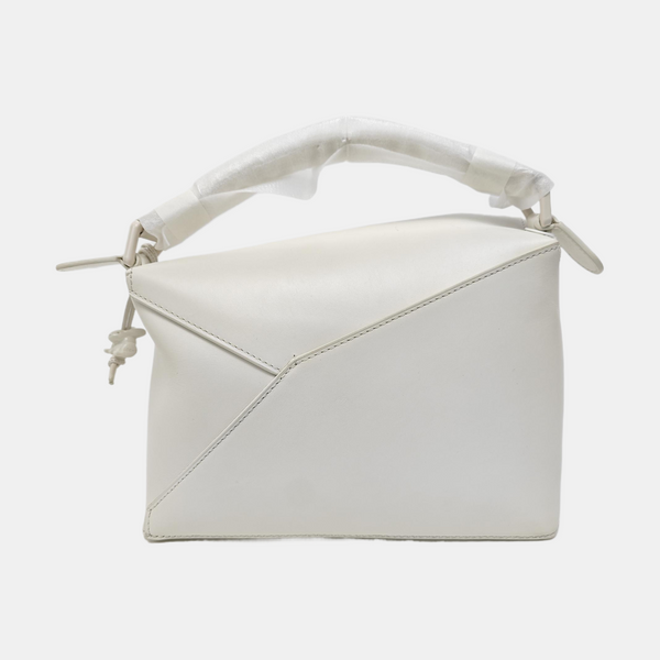 Puzzle Small Calfskin White