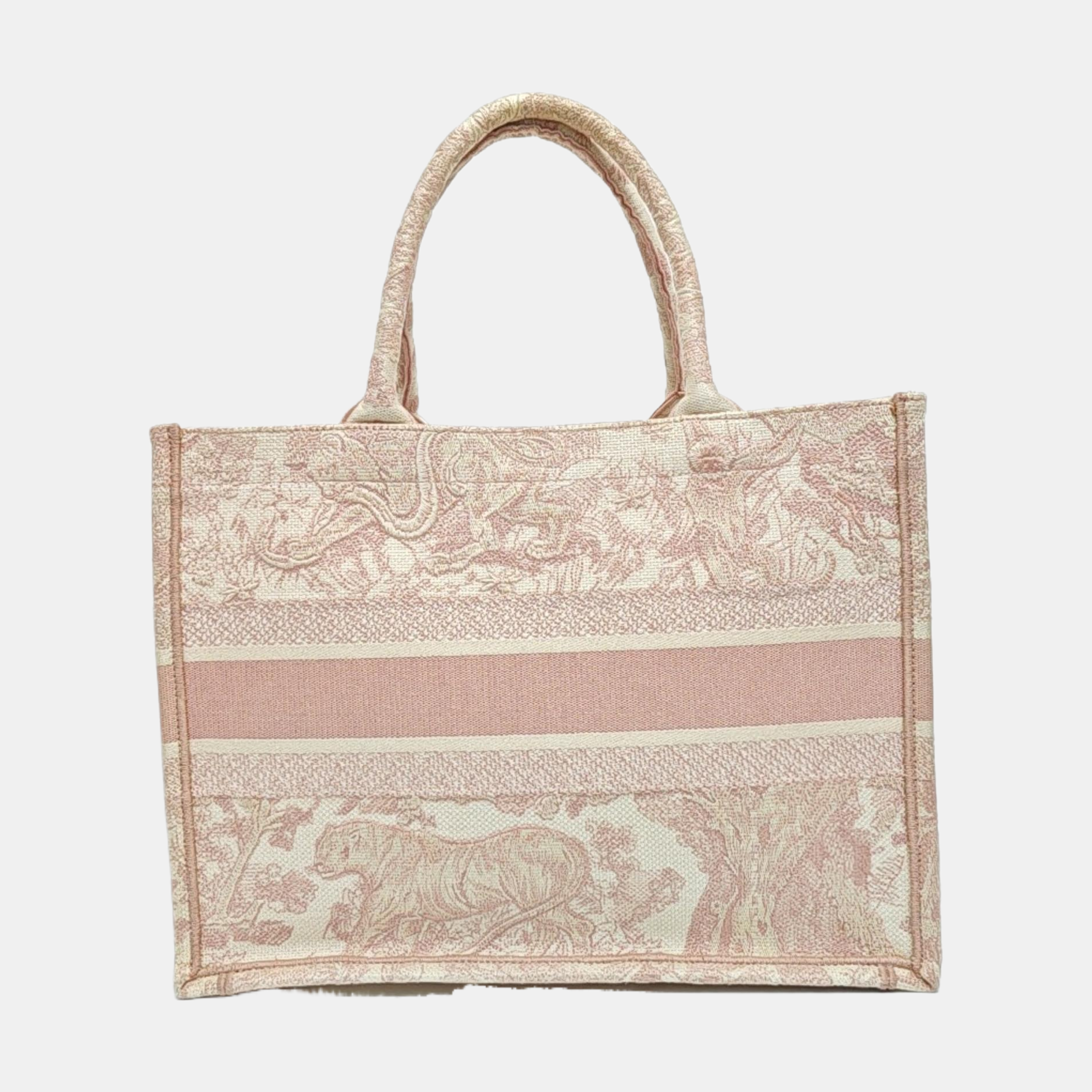 Book Tote Medium Canvas Pink