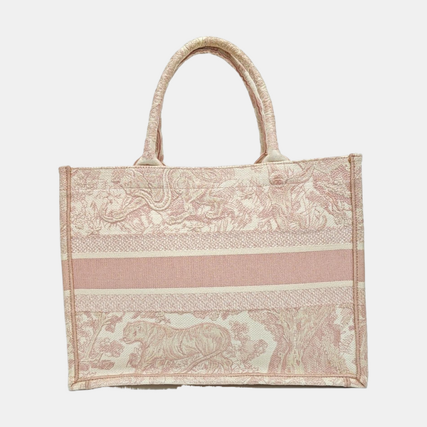 Book Tote Medium Canvas Pink