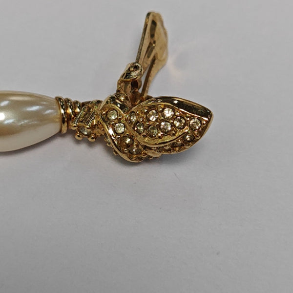 Metal Gold Clip On Earrings