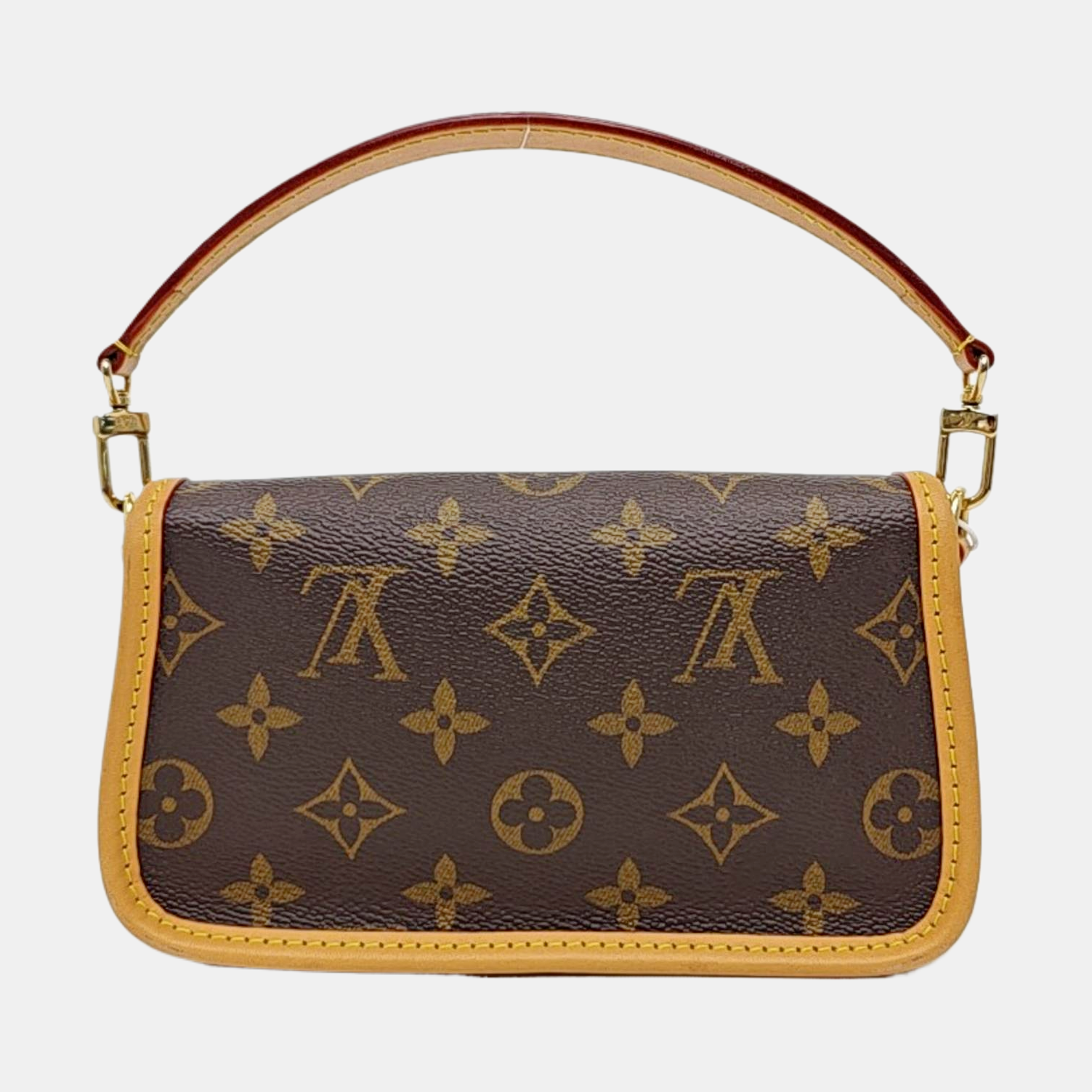 DIANE Nano Monogram Coated Canvas Brown