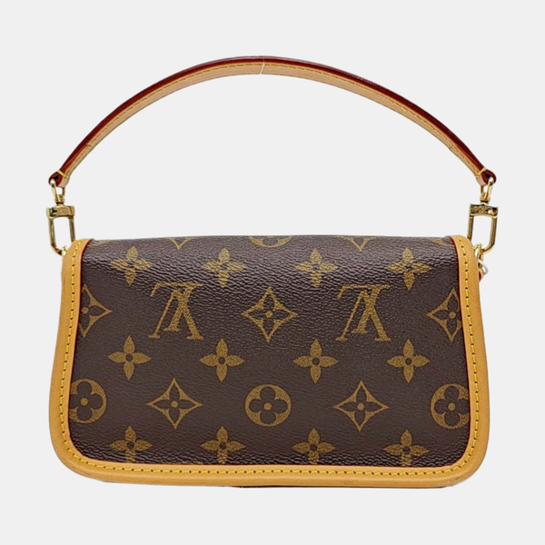 DIANE Nano Monogram Coated Canvas Brown