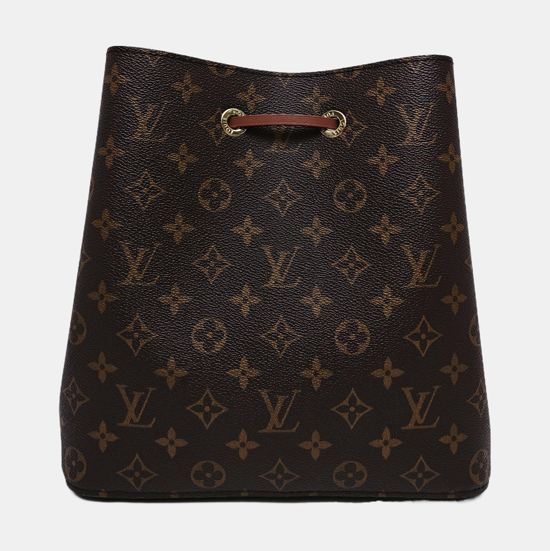 NÉONOÉ MM Monogram Coated Canvas Brown