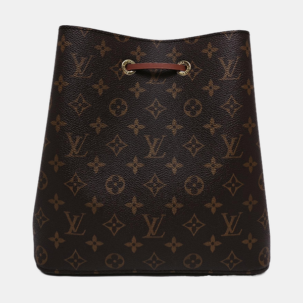 NÉONOÉ MM Monogram Coated Canvas Brown