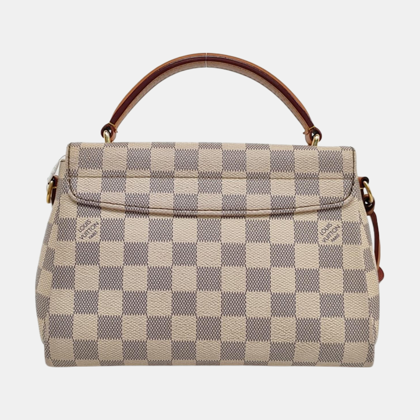 CROISETTE Damier Azur Coated Canvas White