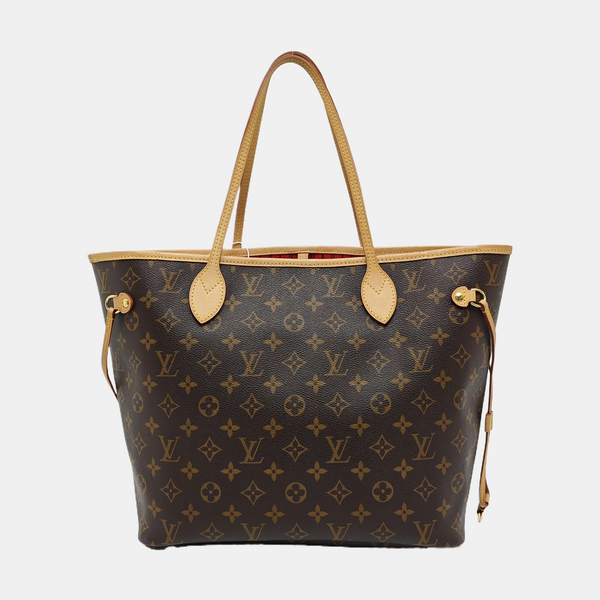 NEVERFULL MM Monogram Coated Canvas Brown
