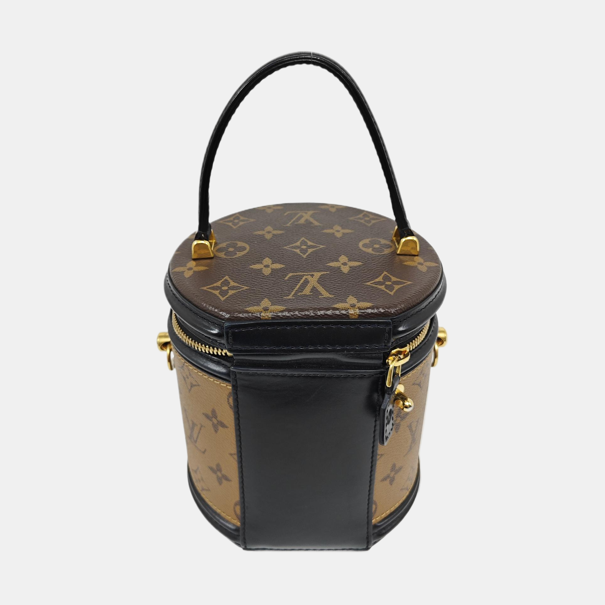 CANNES PM Monogram Coated Canvas Brown