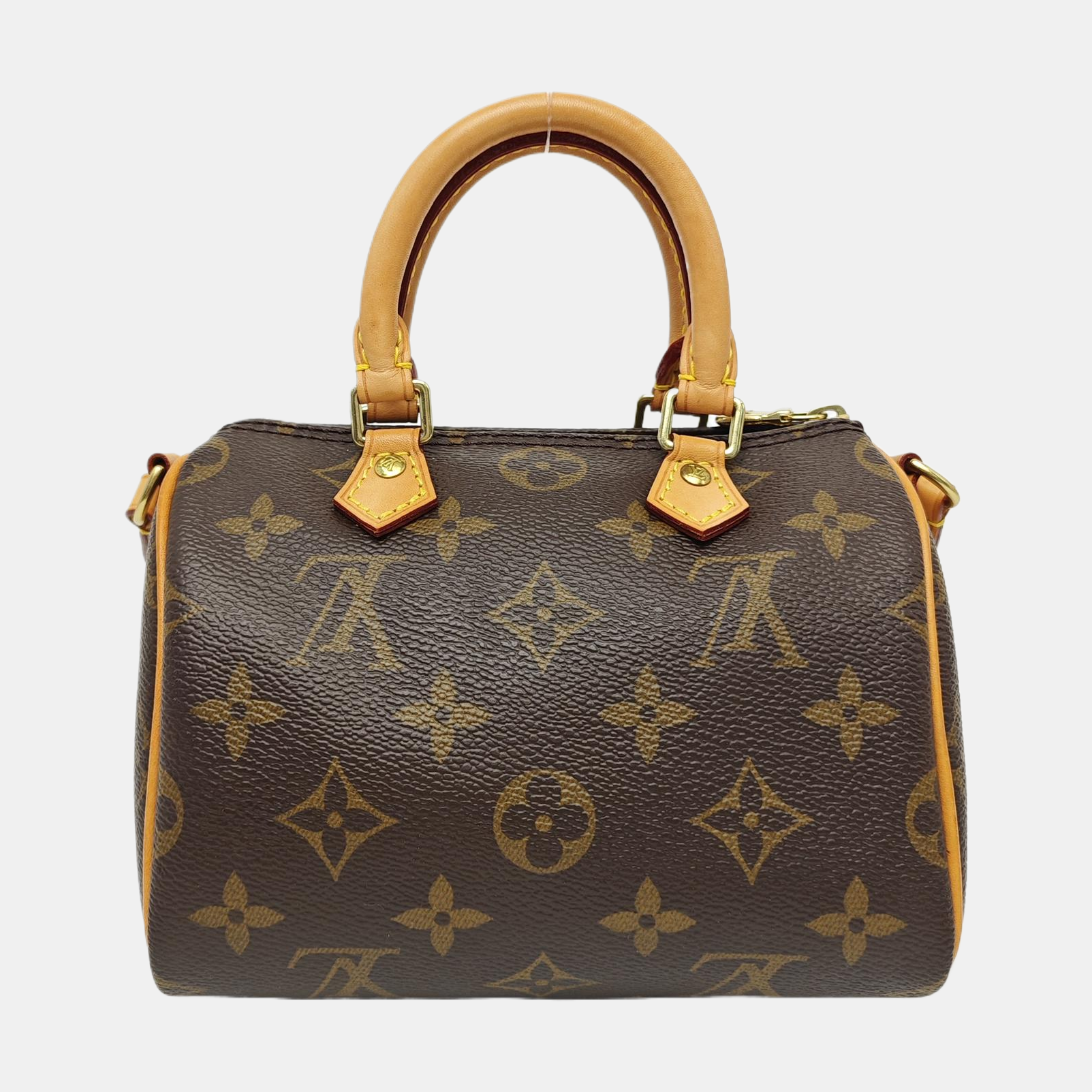 SPEEDY Nano Monogram Coated Canvas Brown