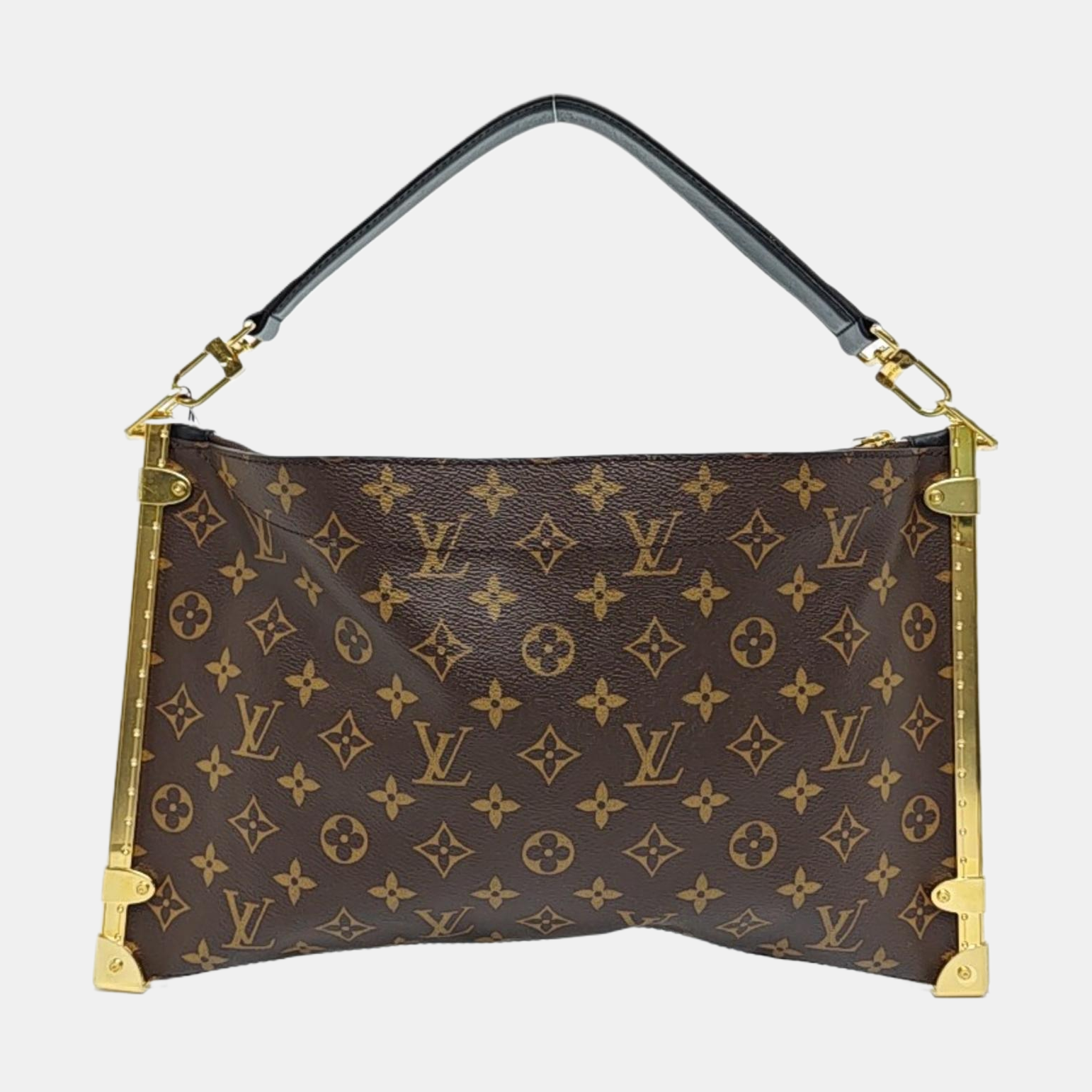 TRUNK Monogram Coated Canvas Brown