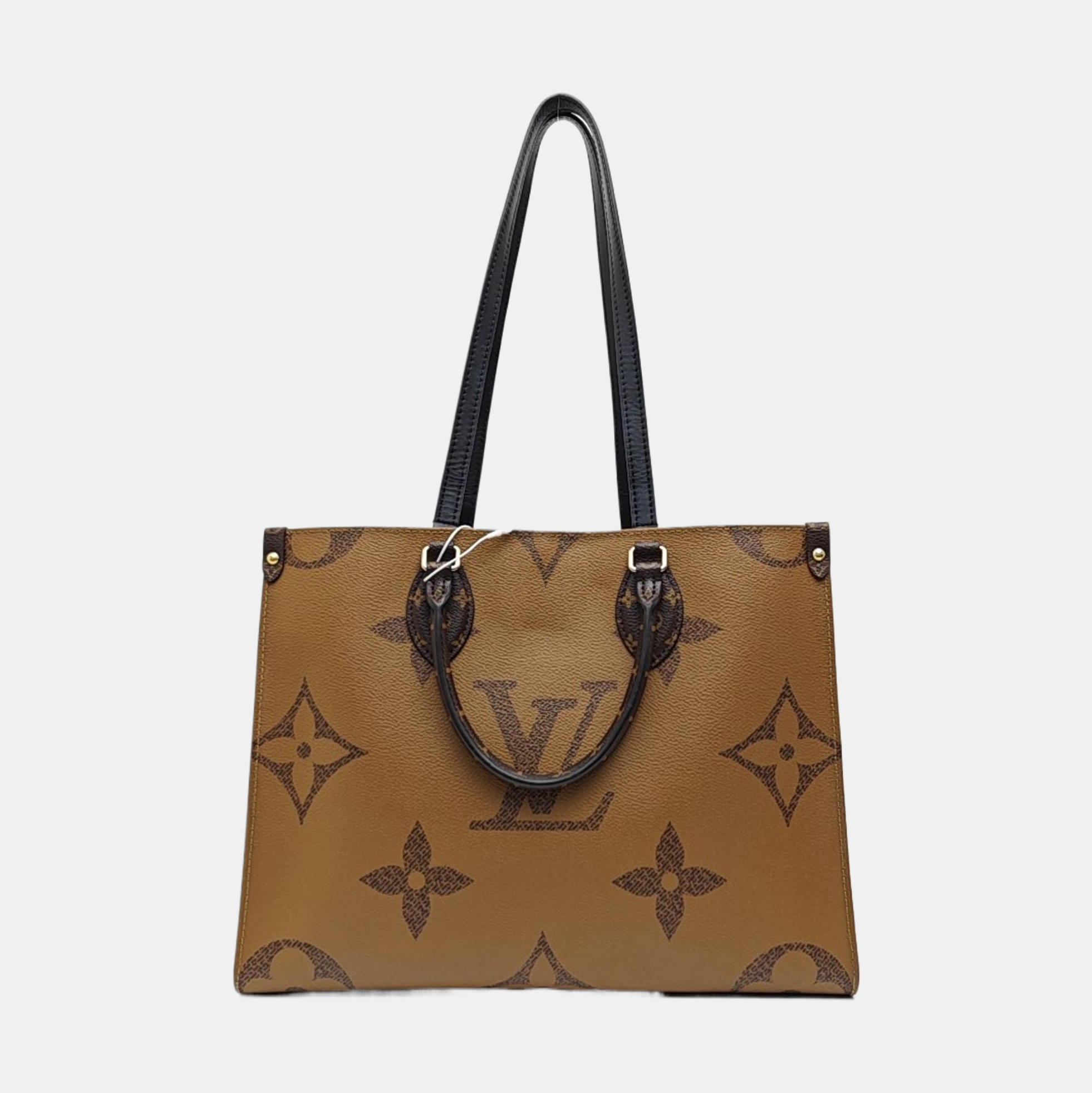 ONTHEGO MM Monogram Coated Canvas Brown