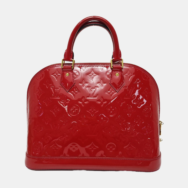 ALMA PM Monogram Patent Leather Red