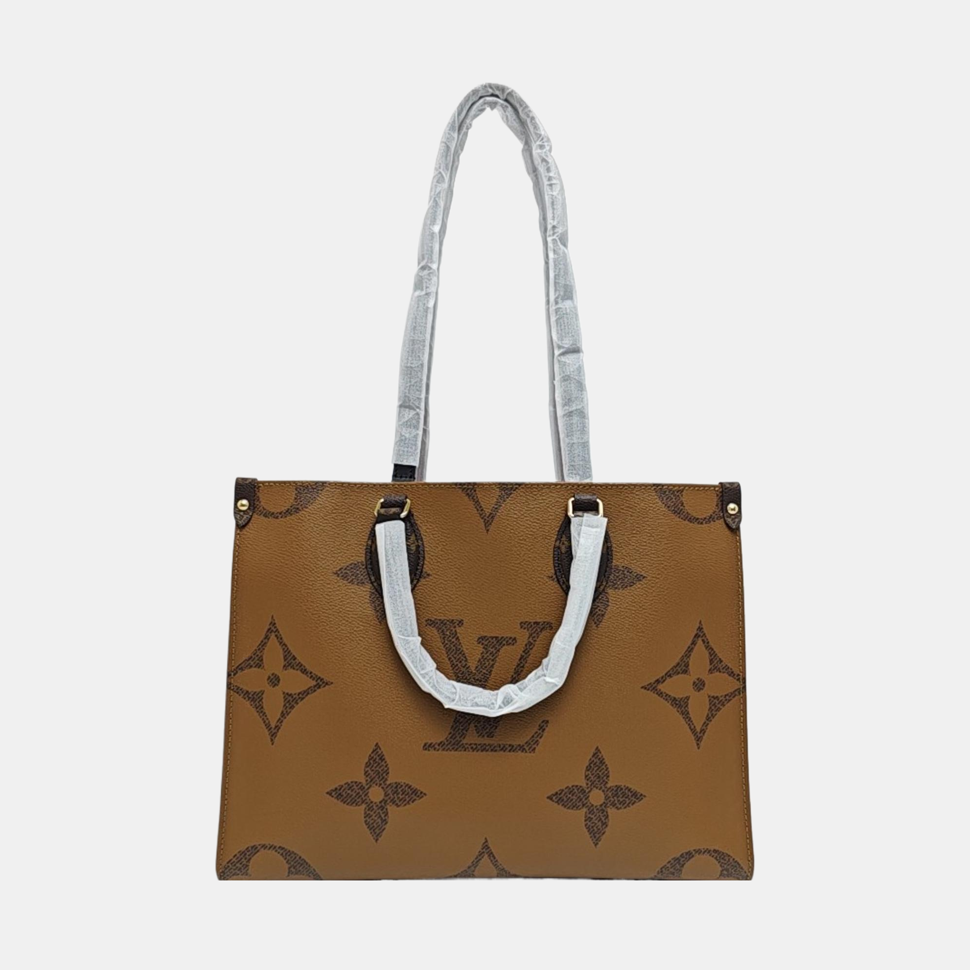ONTHEGO MM Monogram Coated Canvas Brown