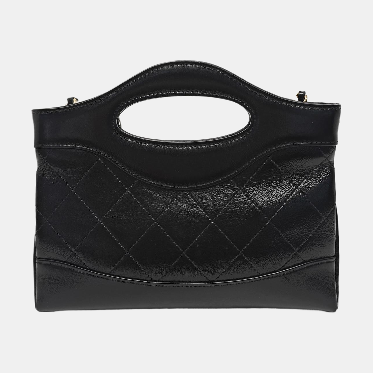 CHANEL 31 Nano Quilted Calfskin Black