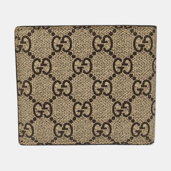 GG Supreme Monogram Coated Canvas Brown Card Holder