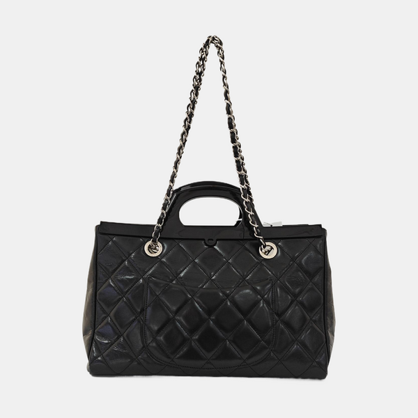 Small Quilted Calfskin Black