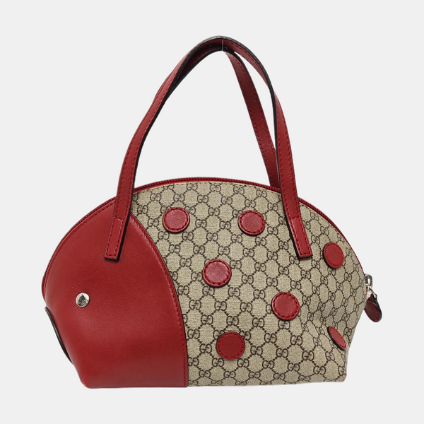 Monogram Coated Canvas Top Handle Bag Black