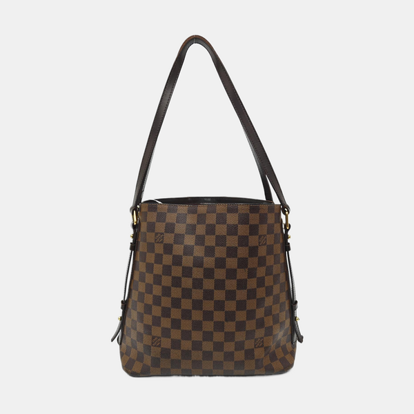 RIVINGTON Damier Ebene Coated Canvas Brown