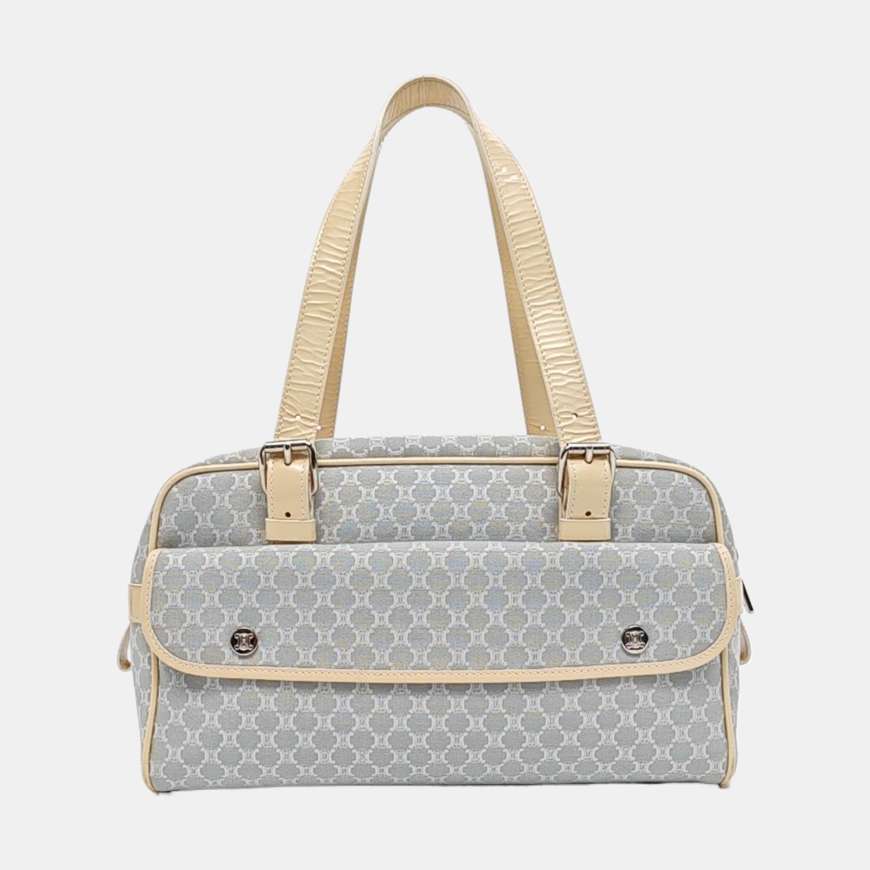 Canvas Top Handle Bag Blue