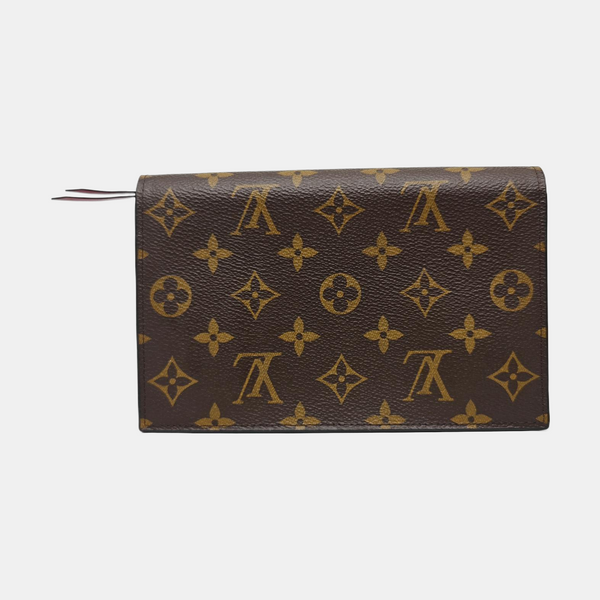 FLORE Monogram Coated Canvas Brown