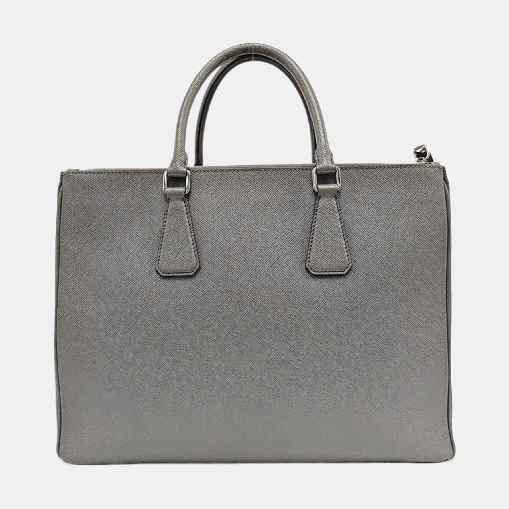Galleria Large Saffiano Calfskin Gray