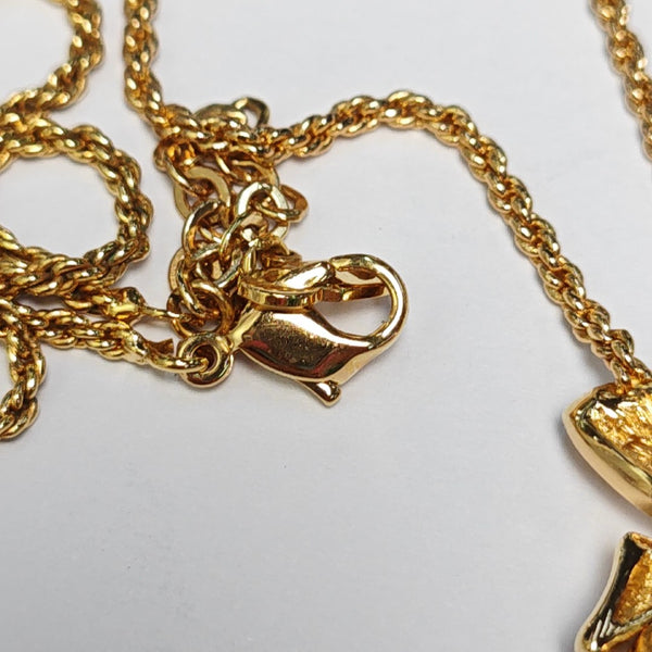 Bow Metal Gold Necklace