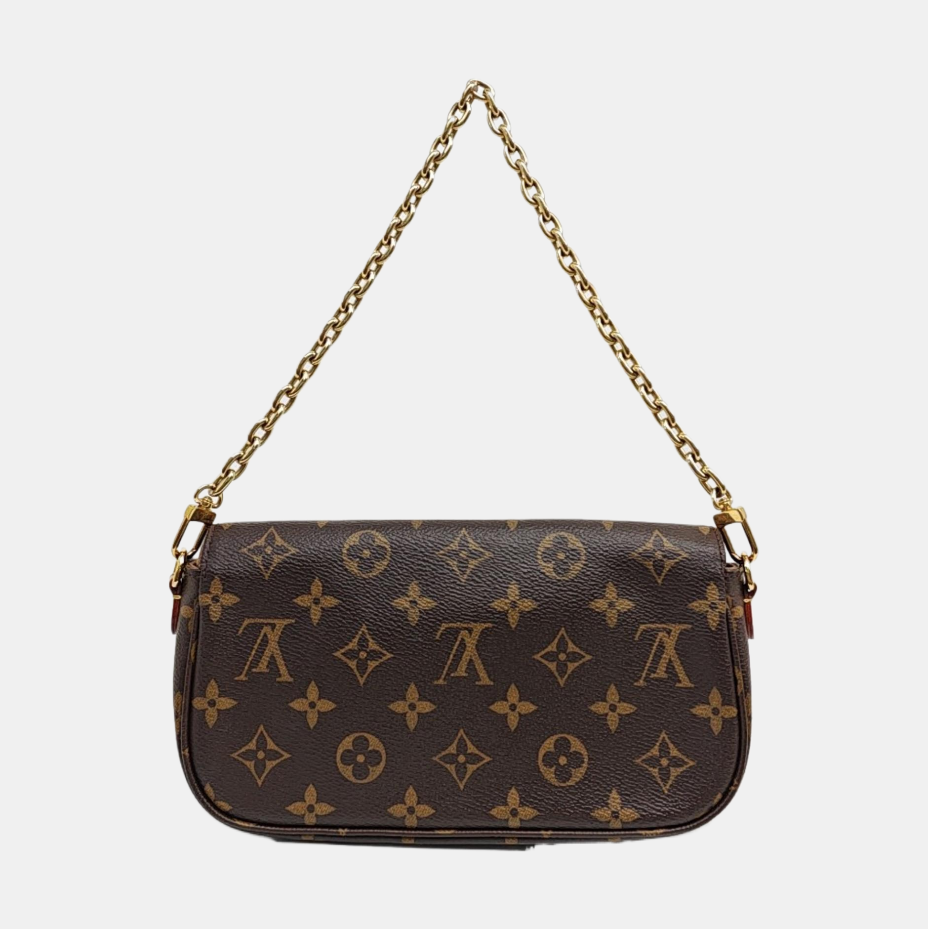 IVY Monogram Coated Canvas Brown